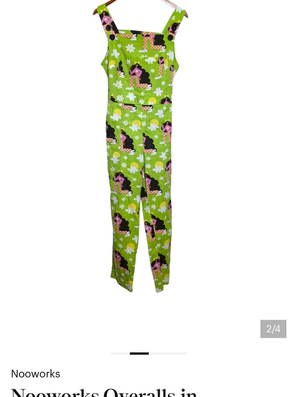 NWT Nooworks Ladies overalls. Size Large